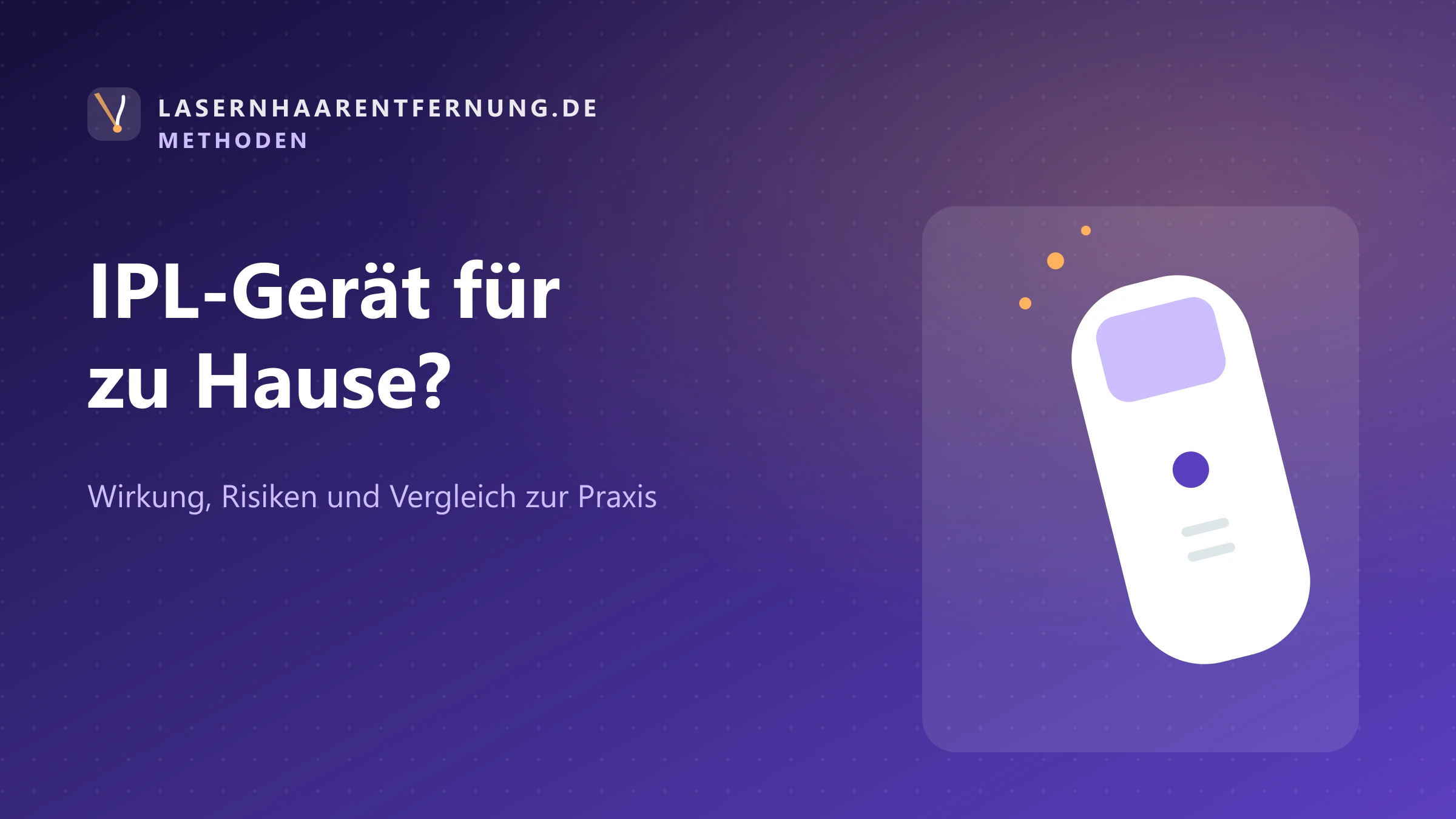Illustration: IPL-Gerät für zu Hause
