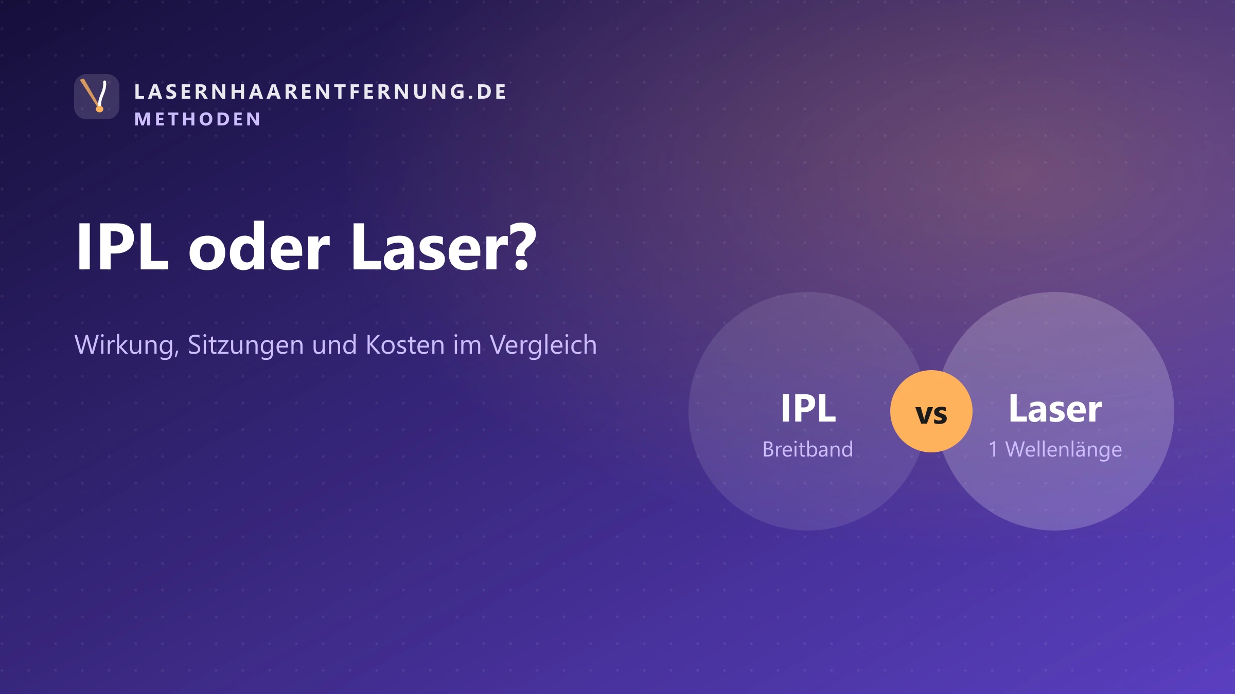 Illustration: IPL vs. Laser-Haarentfernung