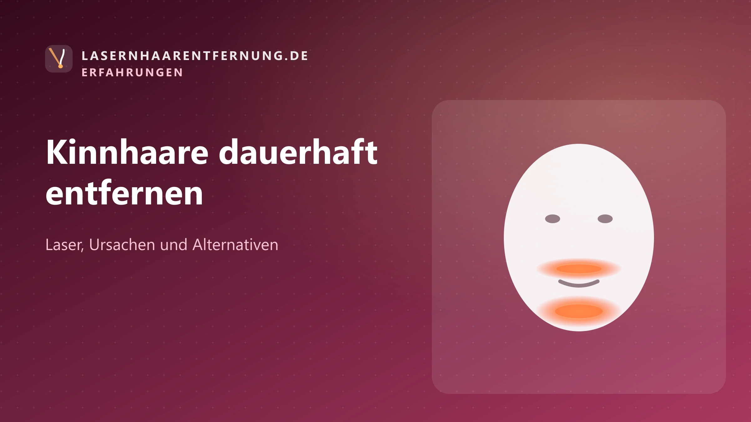 Illustration: Gesichtsprofil mit markierter Kinnpartie