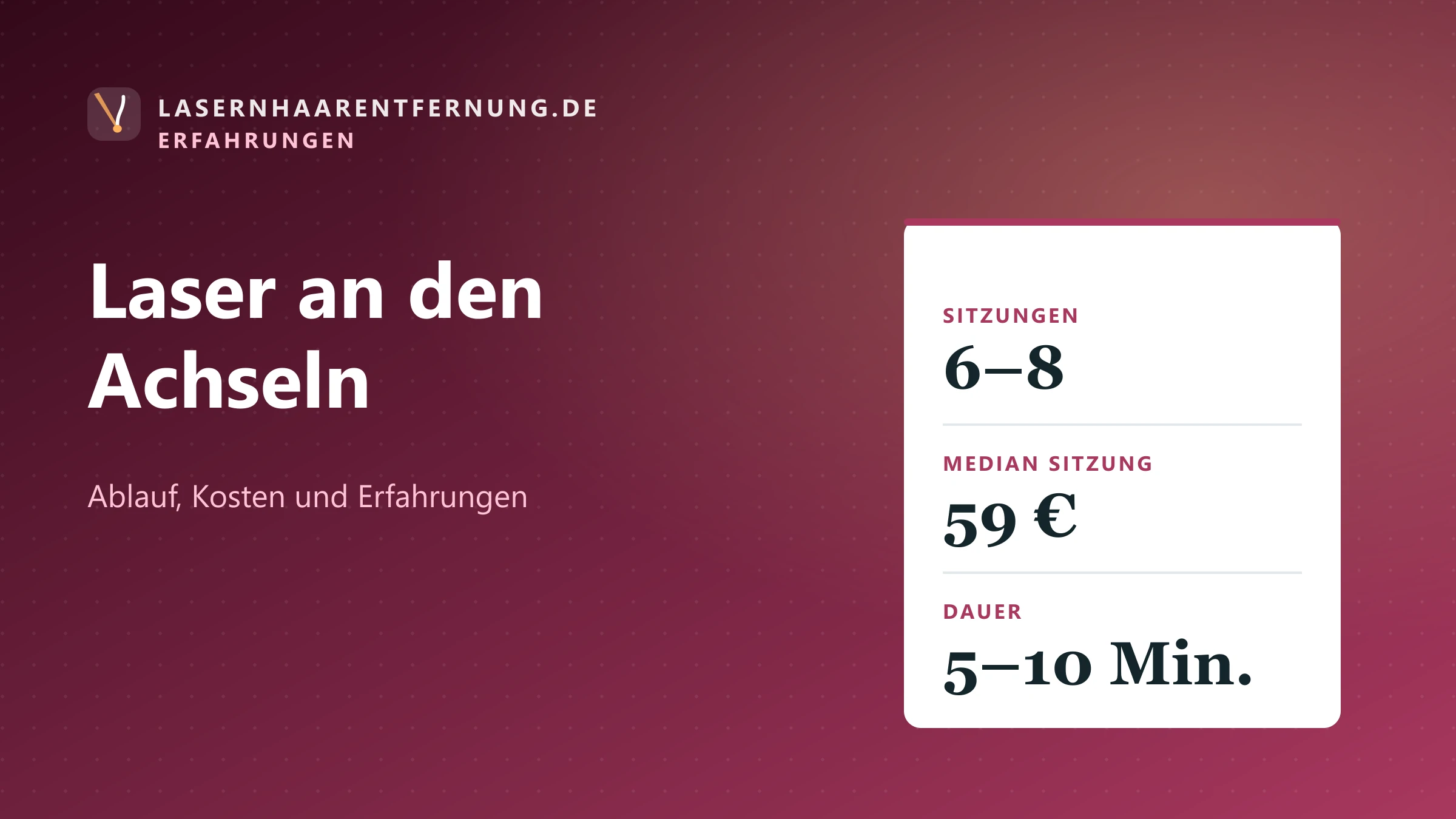 Illustration: Laser-Haarentfernung an den Achseln