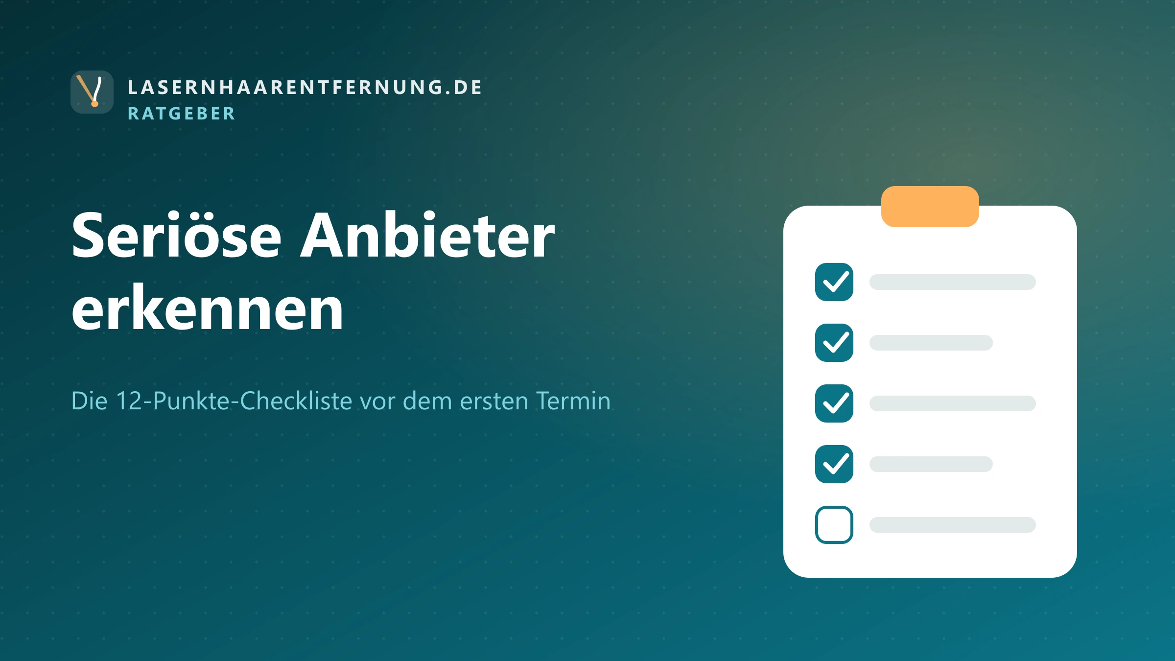 Illustration: Seriöse Anbieter für Laser-Haarentfernung erkennen