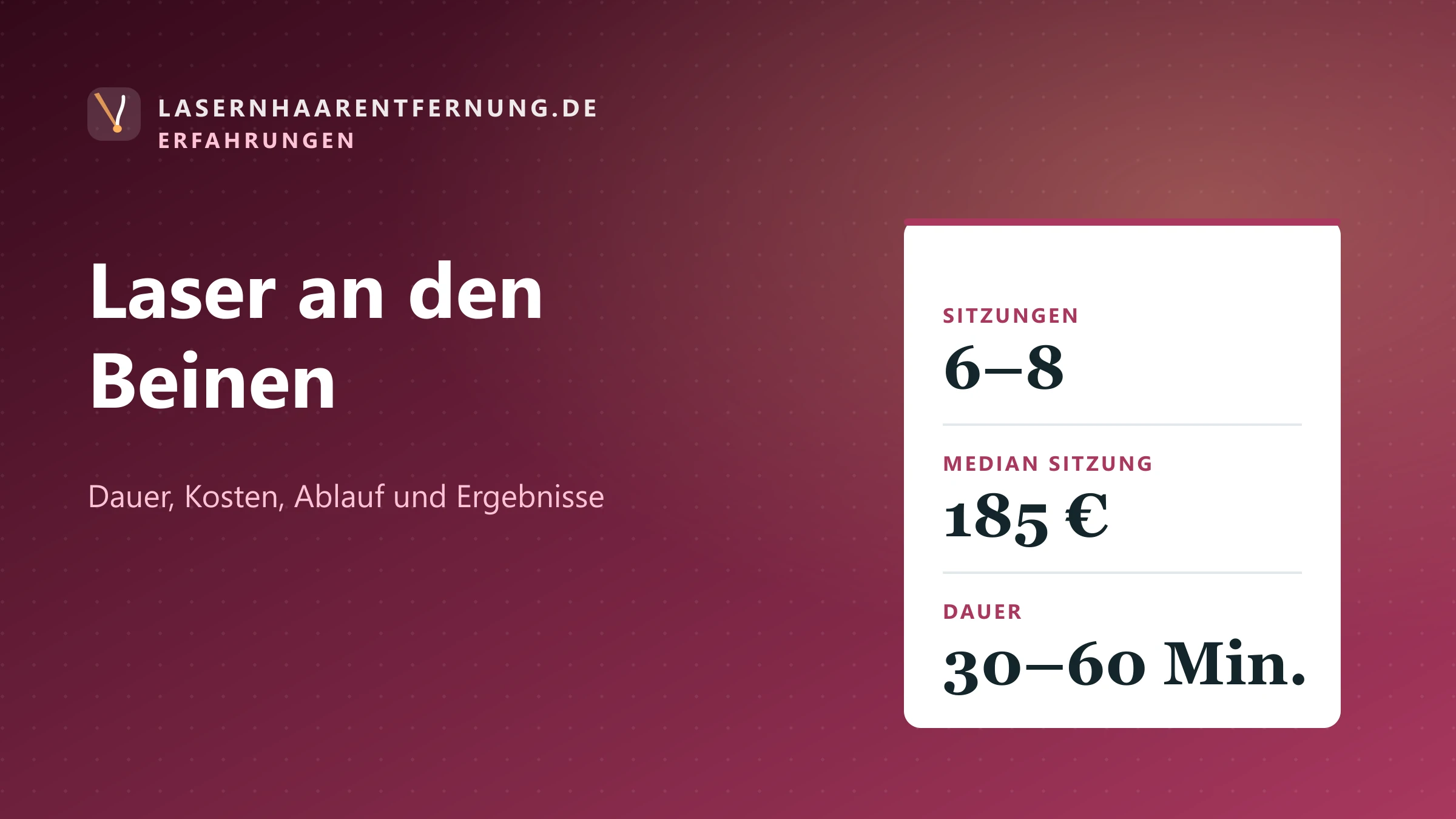 Illustration: Laser-Haarentfernung an den Beinen