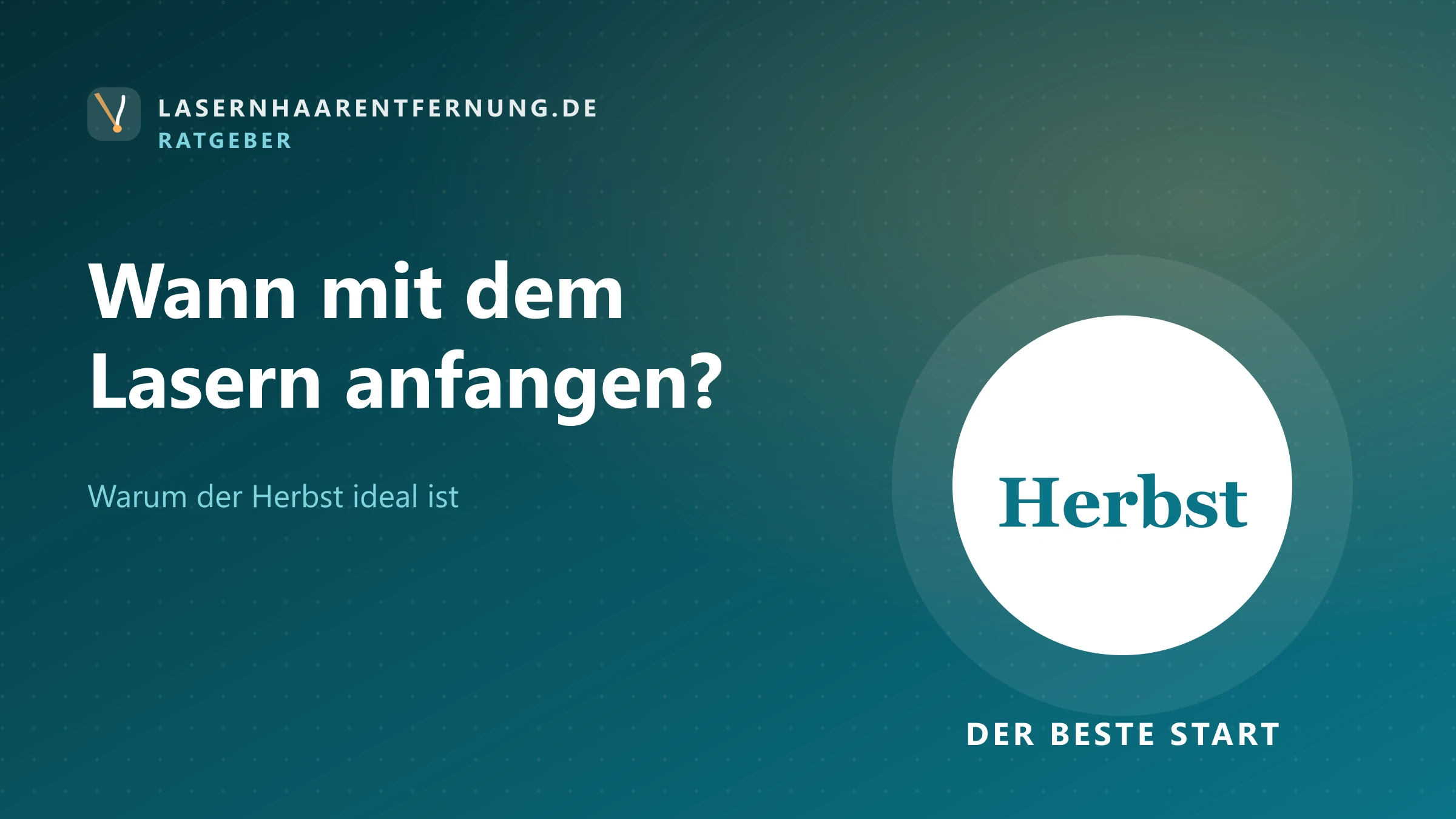Illustration: Faktenkarte zur besten Jahreszeit für die Laser-Haarentfernung