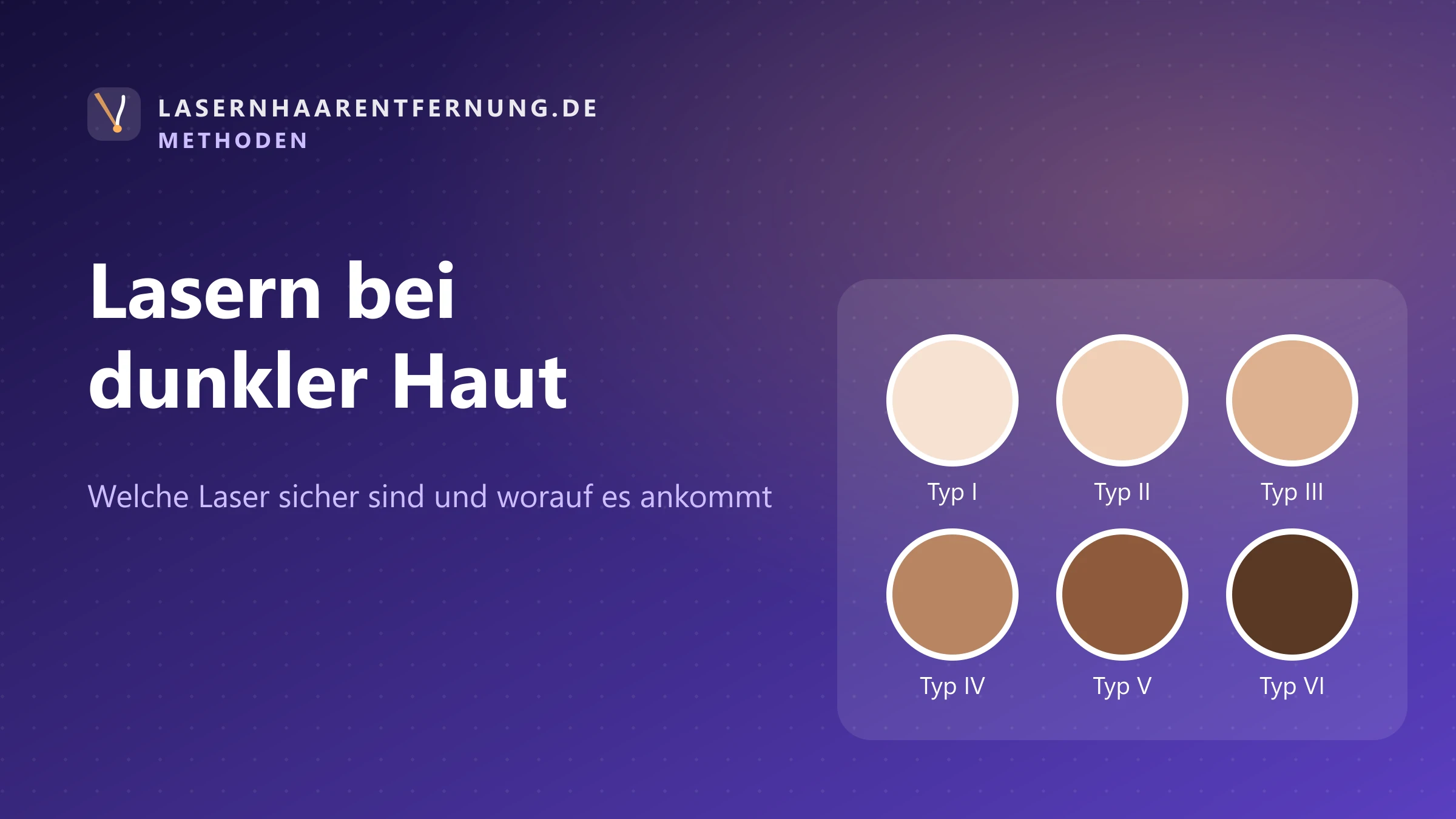 Illustration: Laser-Haarentfernung bei dunkler Haut