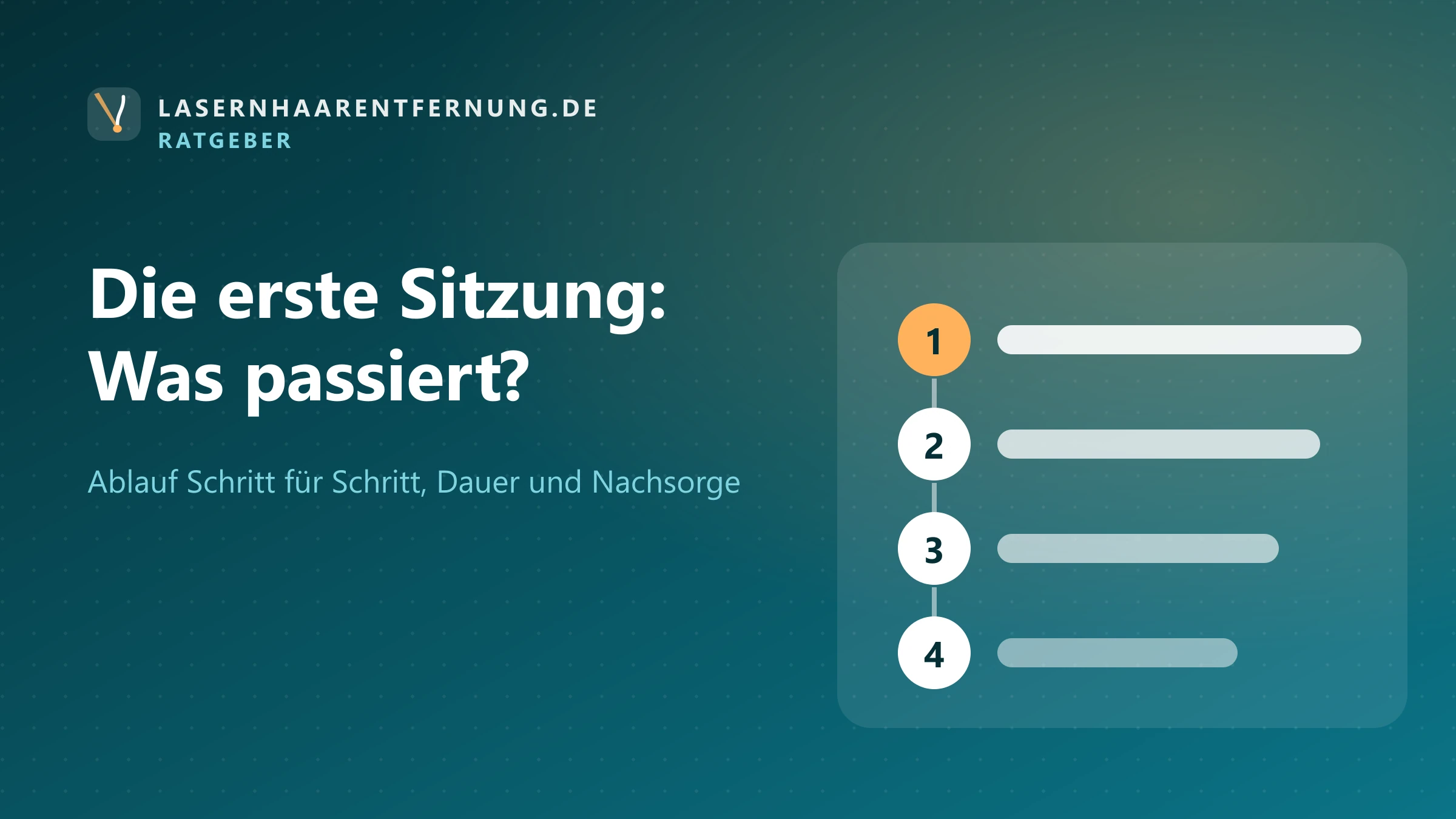 Illustration: Die erste Sitzung der Laser-Haarentfernung