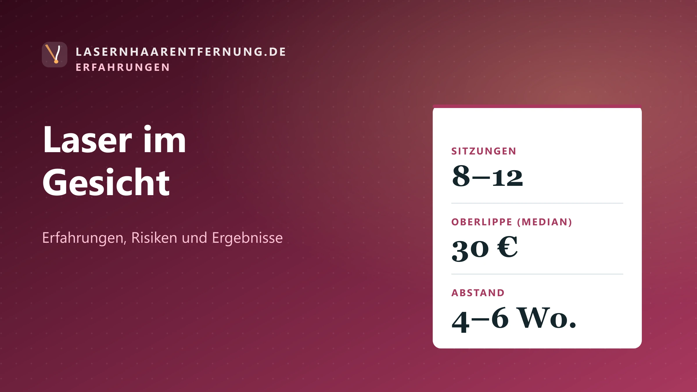 Illustration: Laser-Haarentfernung im Gesicht
