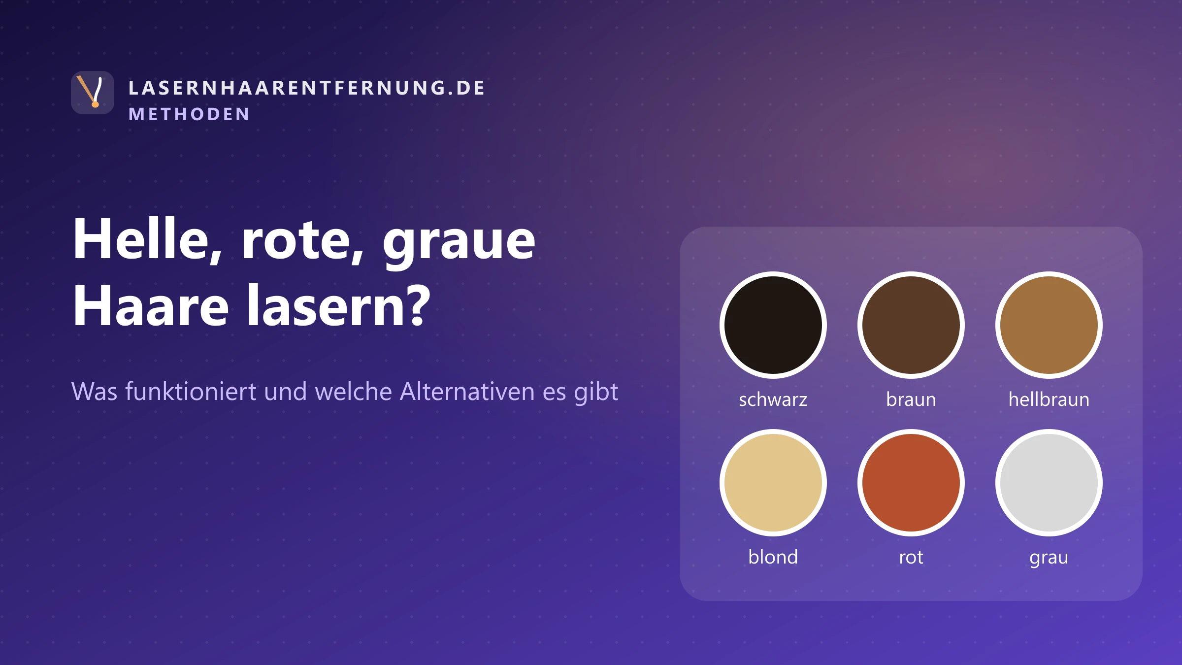Illustration: Helle, rote und graue Haare