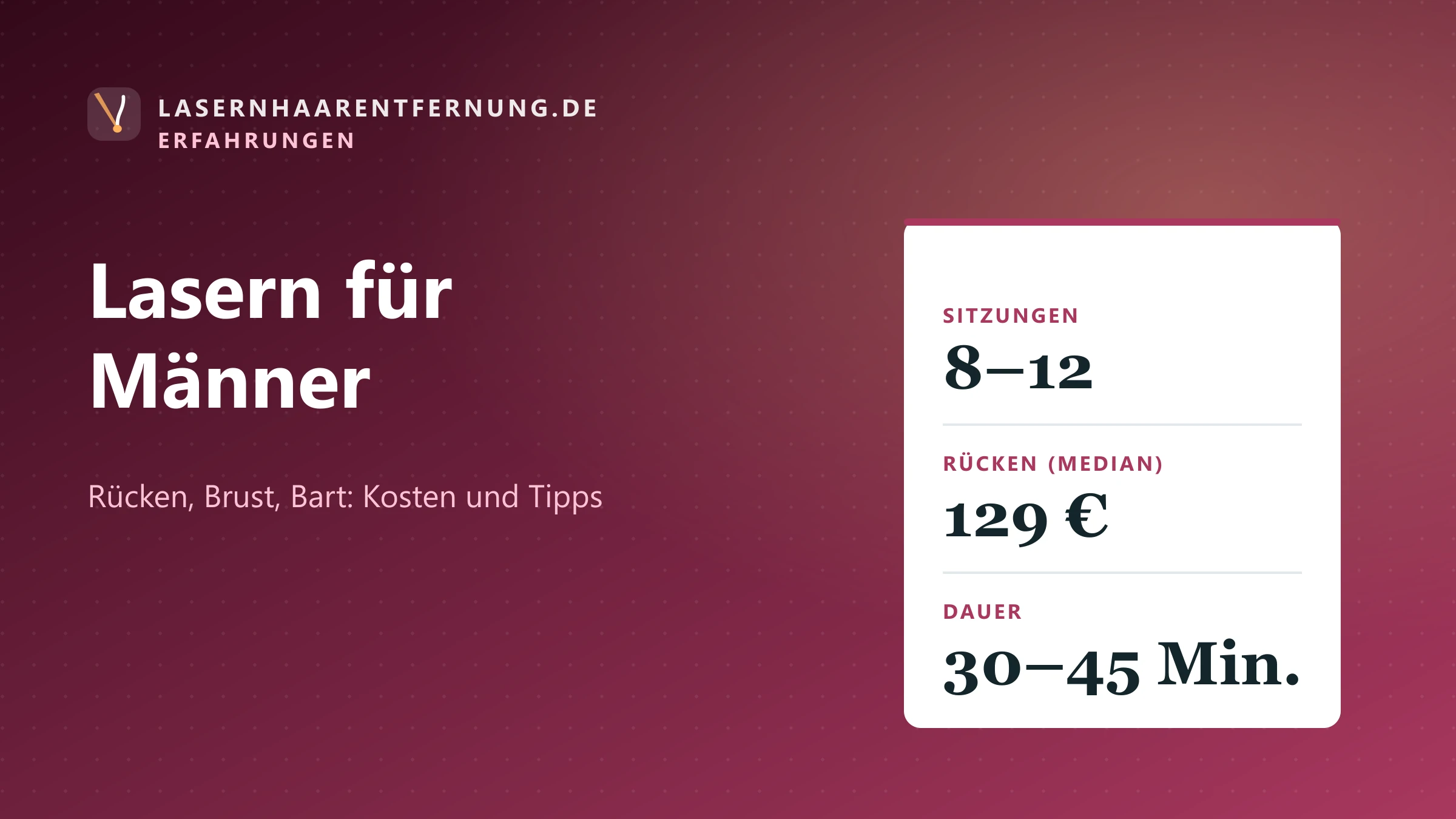 Illustration: Laser-Haarentfernung für Männer