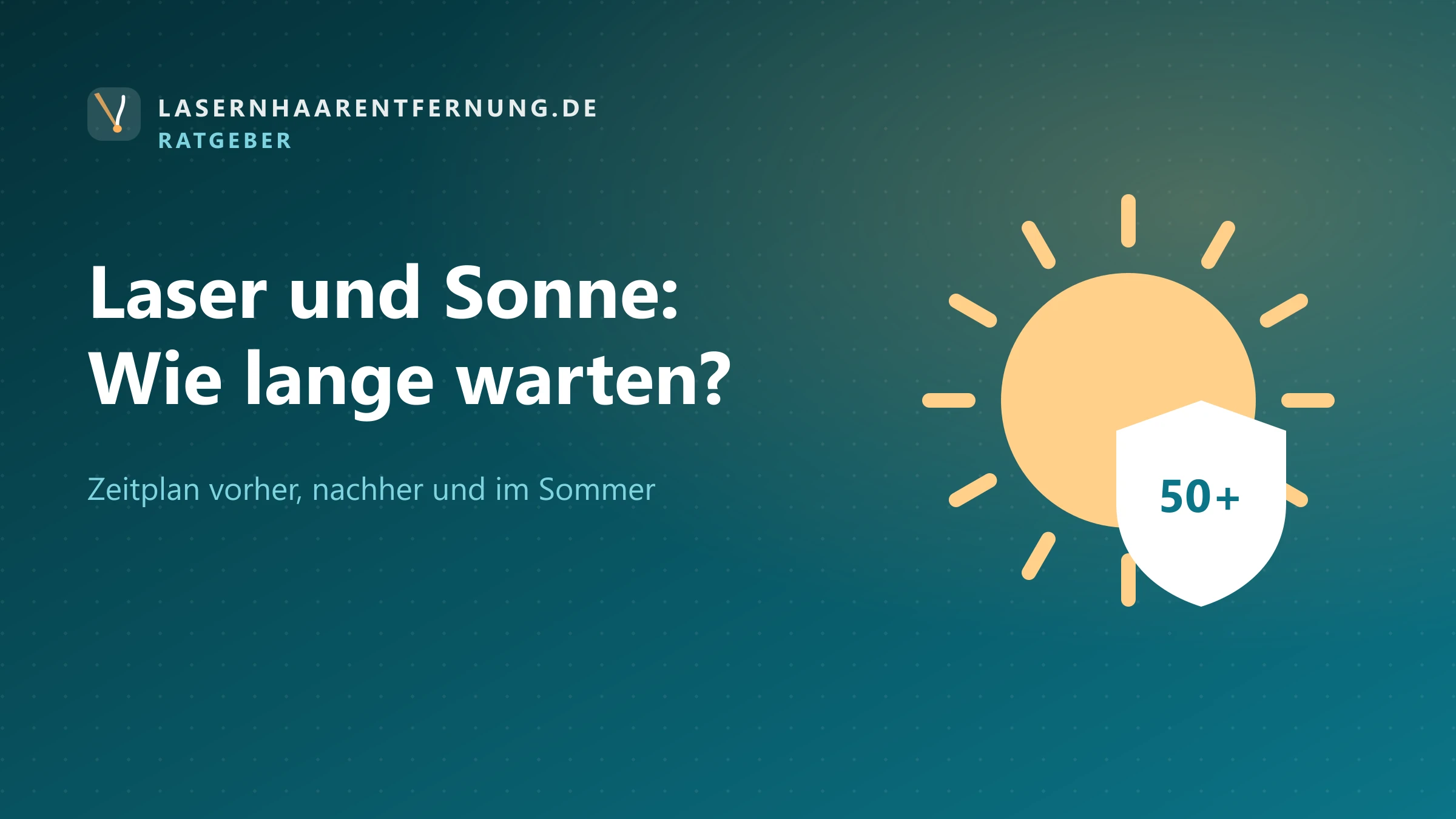 Illustration: Laser-Haarentfernung und Sonne