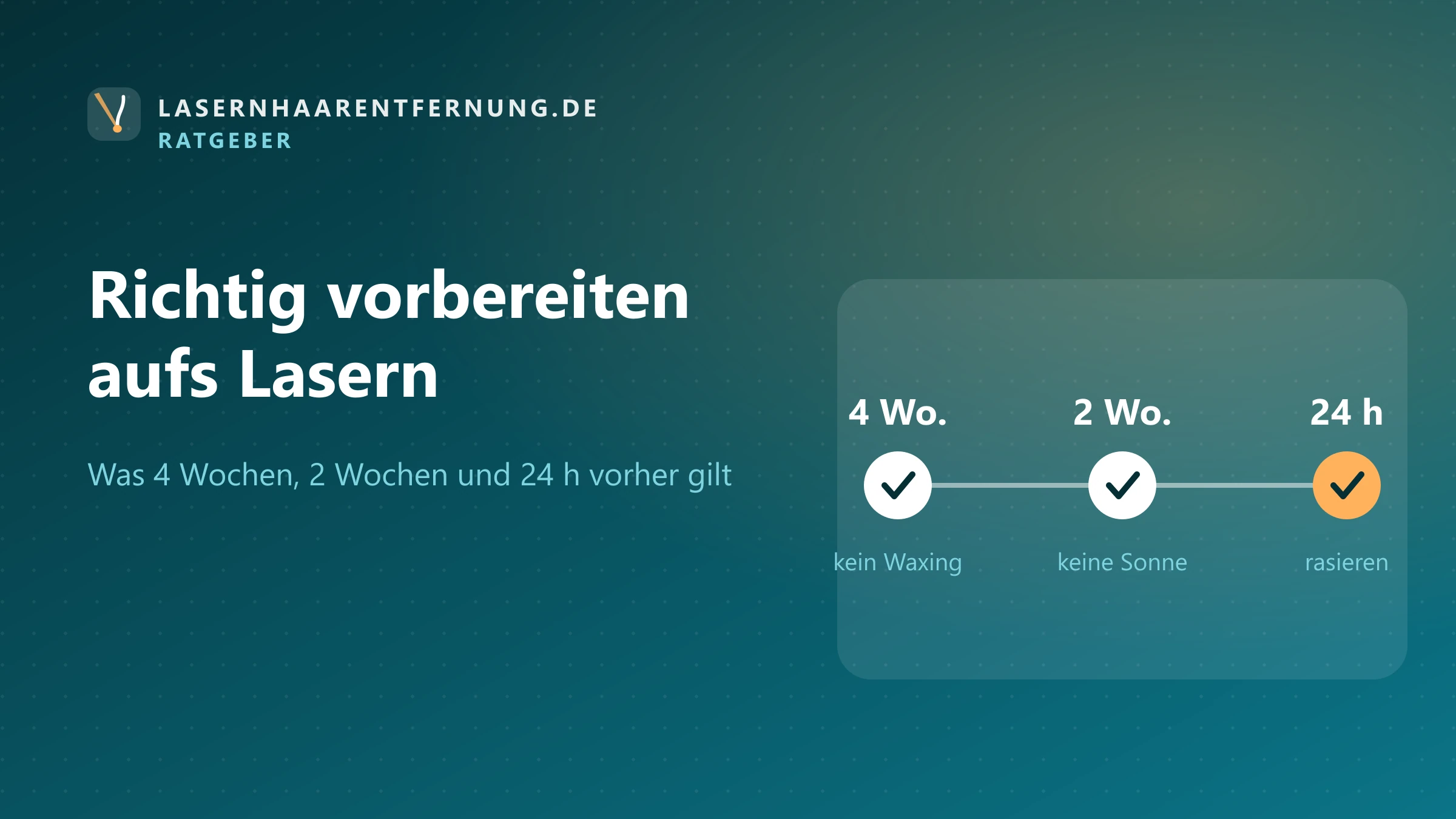 Illustration: Vorbereitung auf die Laser-Haarentfernung