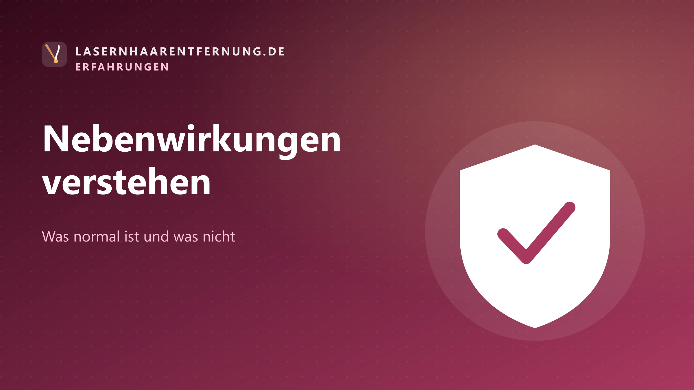 Illustration: Nebenwirkungen der Laser-Haarentfernung