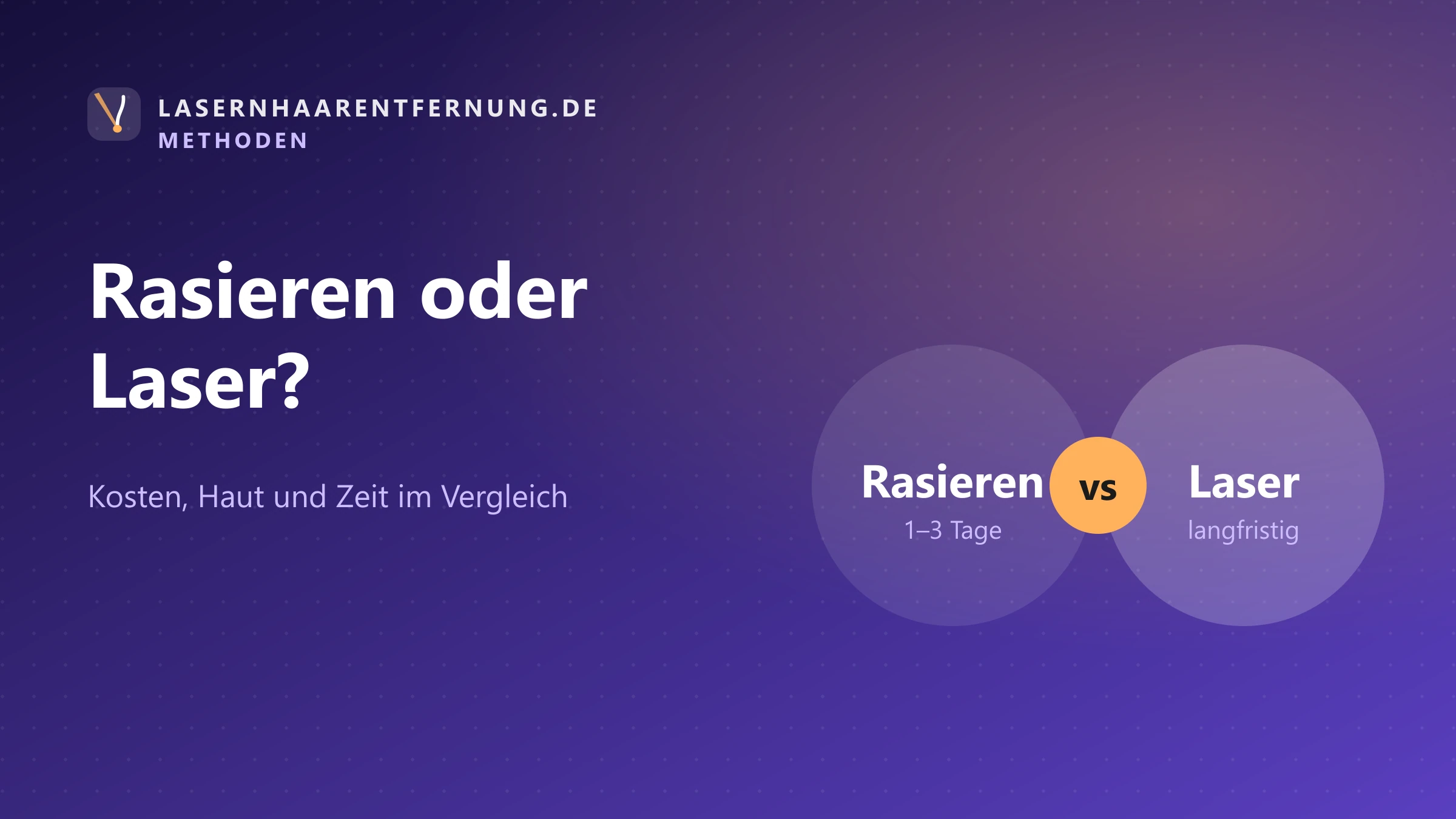 Illustration: Rasieren oder Laser-Haarentfernung