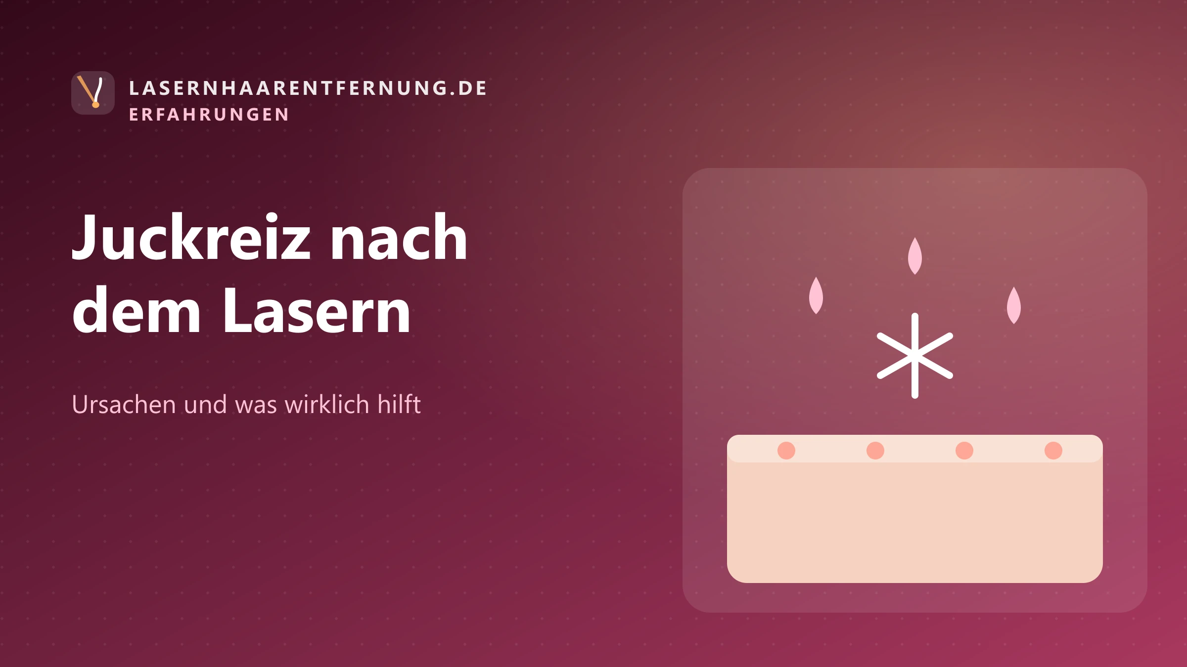 Illustration: Juckreiz nach der Laser-Haarentfernung