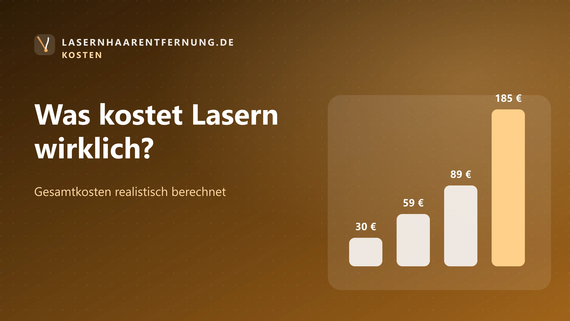 Illustration: Was kostet Laser-Haarentfernung wirklich? Gesamtkosten realistisch berechnet