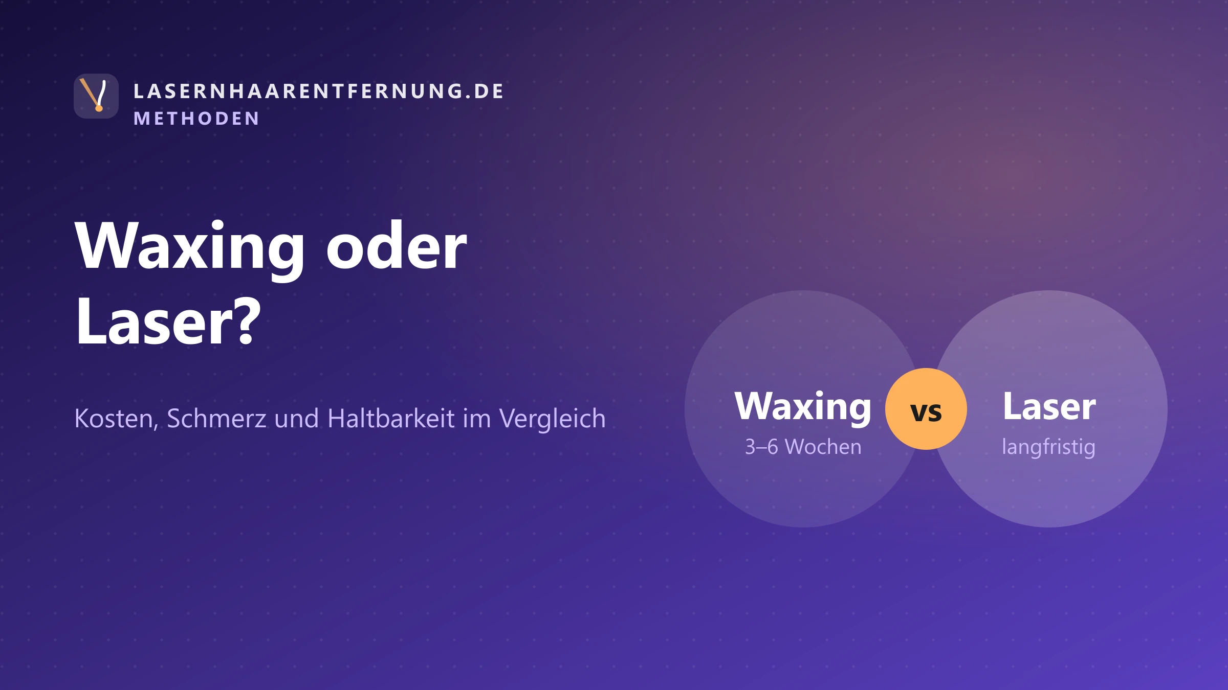 Illustration: Waxing oder Laser-Haarentfernung
